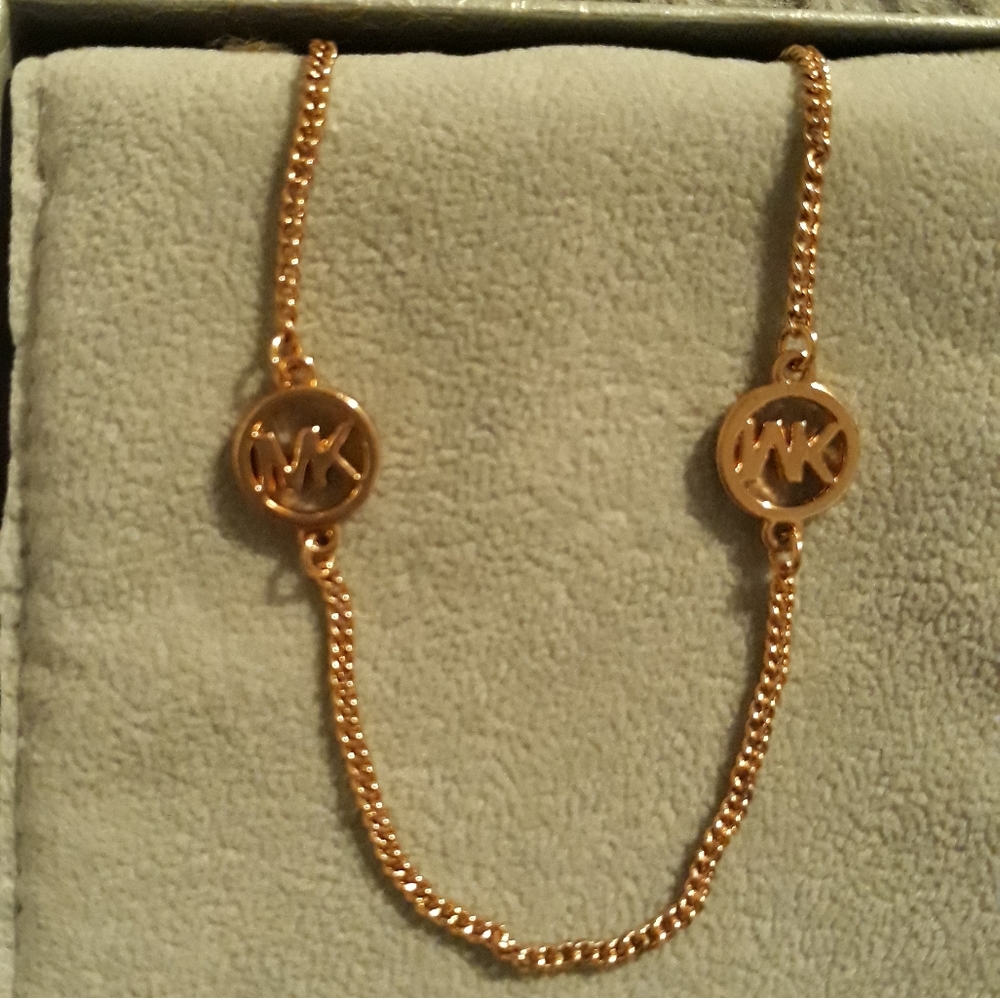 Rose Goldtone Designer Style Necklace